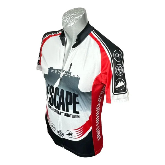Triathlon Mens Shirt Escape From Alcatraz Size M 2016 Sports - Picture 4 of 9